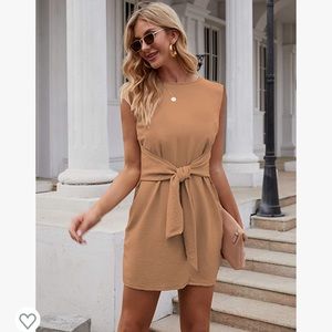 Pretty Garden Tie Waist Dress
